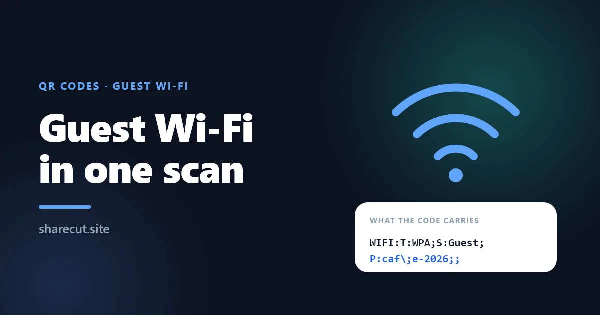 How to Make a Guest Wi-Fi QR Code That Connects