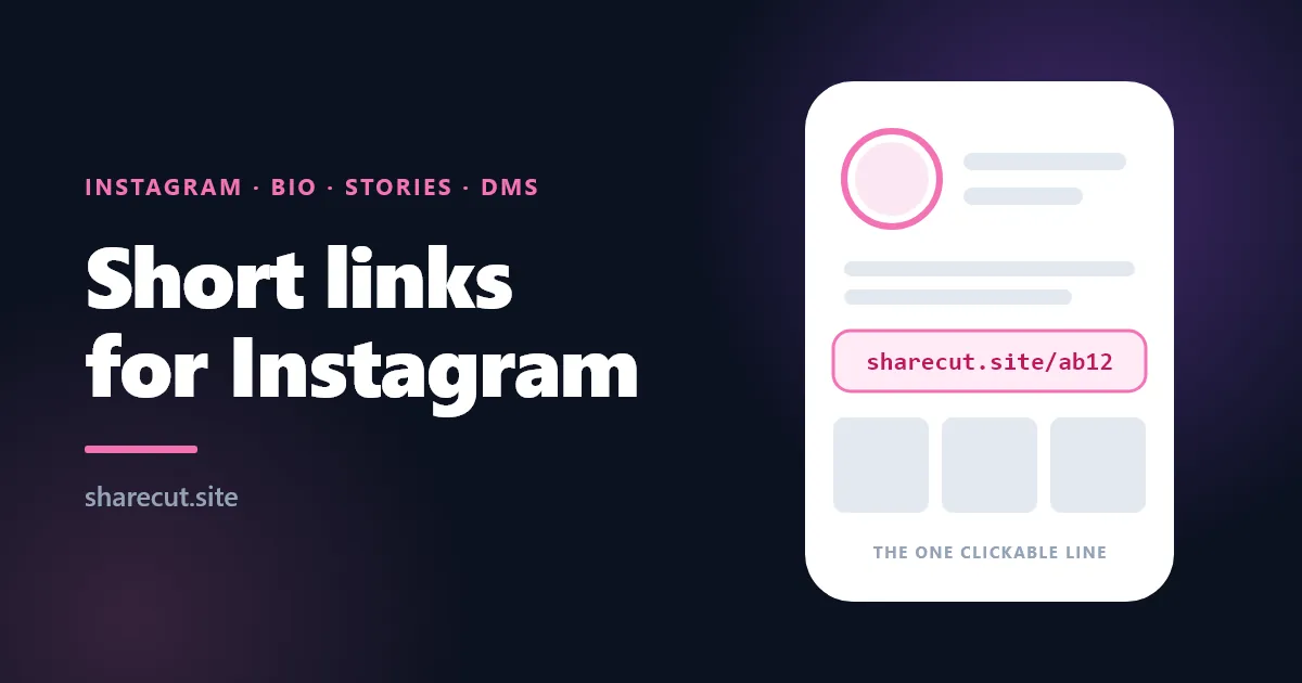 How to Shorten a Link for Instagram (Bio, Stories, DMs)